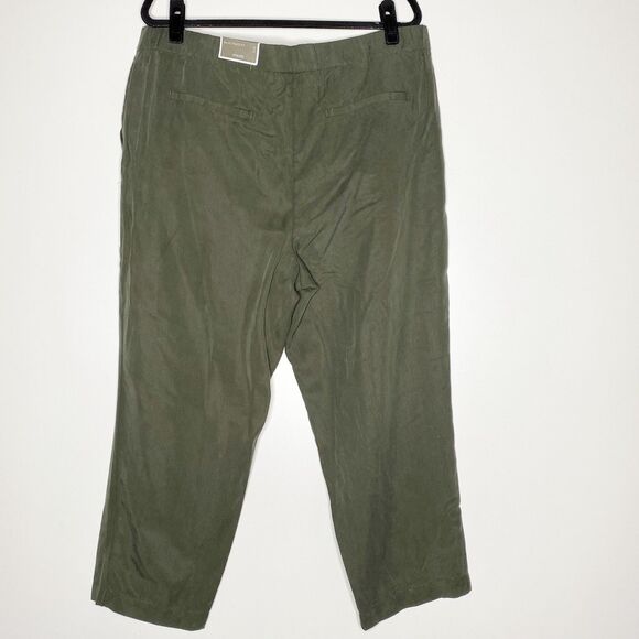 New Chico's Soft Skimmer Tencel Pleated Ankle Pants Women's Size XL (Chico's 3) - Picture 2 of 9